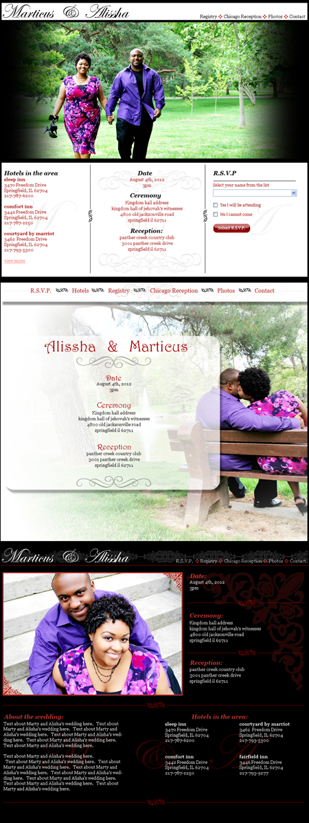 Wedding Site Designs